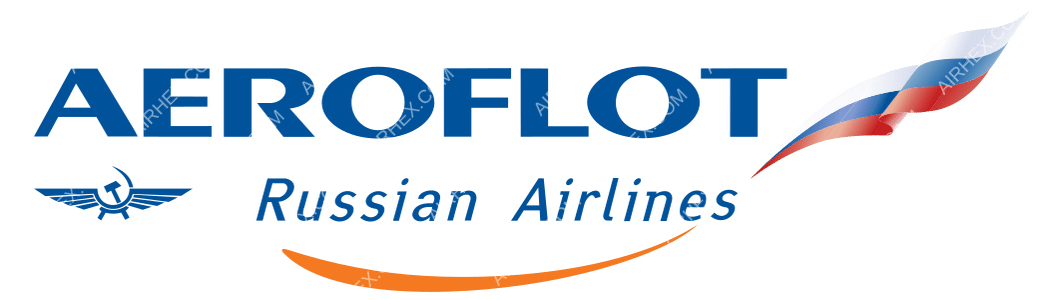 Aeroflot logo with name