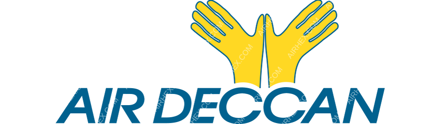 Air Deccan logo with name dark
