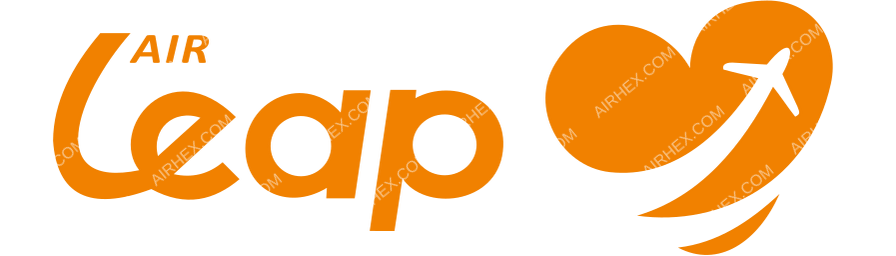 Air Leap logo with name dark