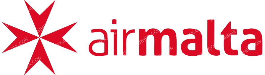 Air Malta logo with name dark