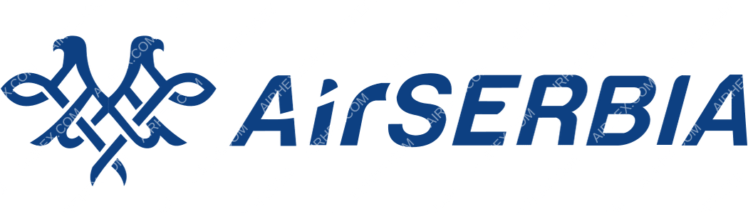 Air Serbia logo with name
