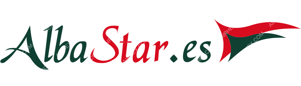 AlbaStar logo with name