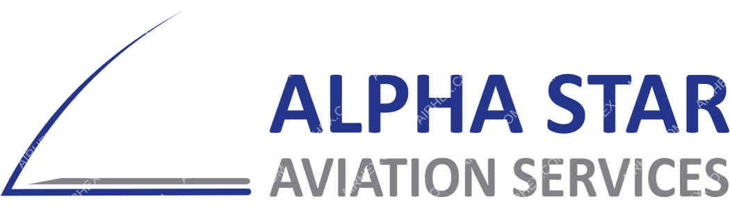 Alpha Star Aviation logo with name