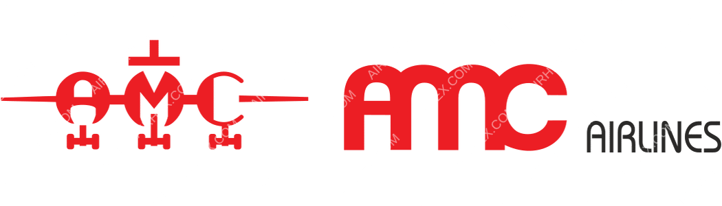 AMC Airlines logo with name