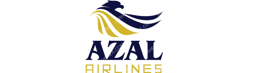 Azal Airlines (Yemen) logo with name