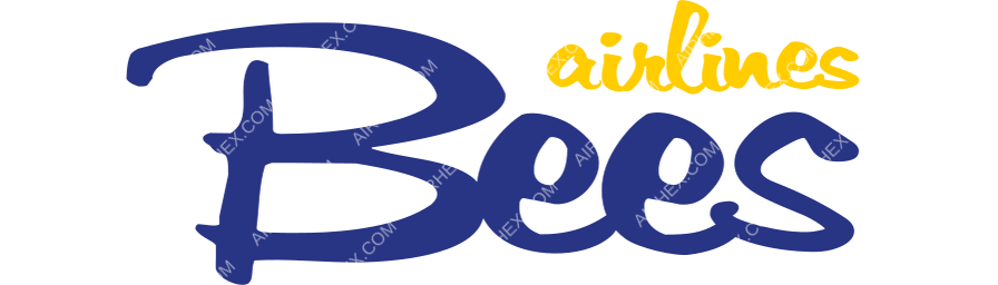 Bees Airlines (Romania) logo with name dark