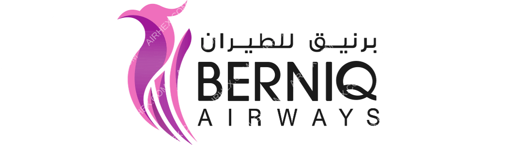 Berniq Airways logo with name