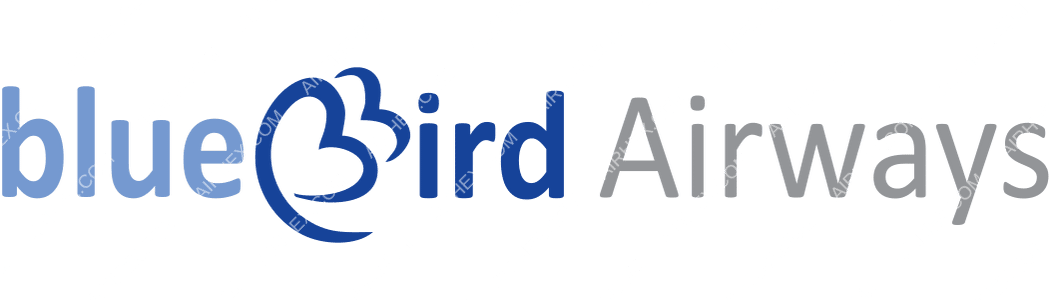 Blue Bird Airways logo with name