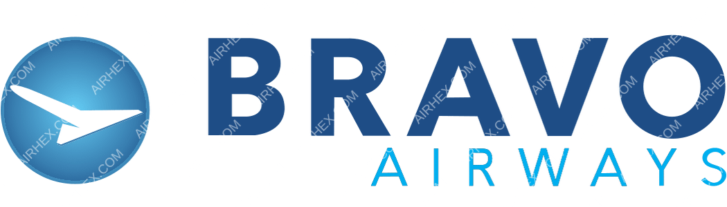 Bravo Airways logo with name