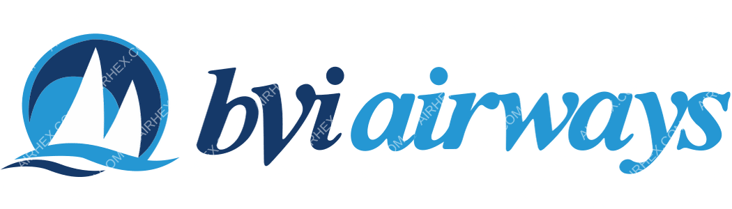 BVI Airways logo with name