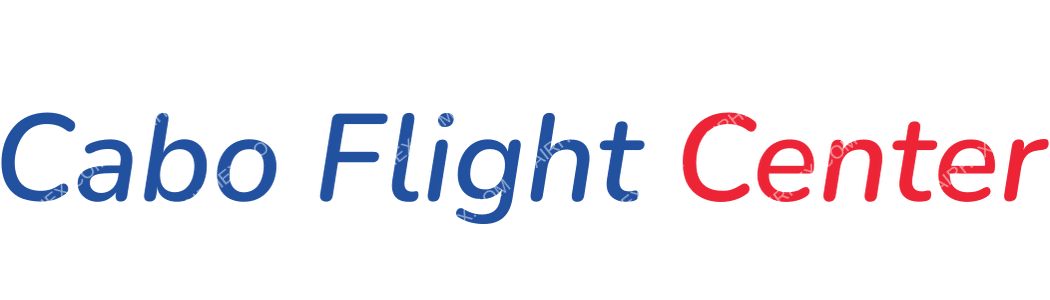Cabo Flight Center logo with name Cabo Flight Center logo with name