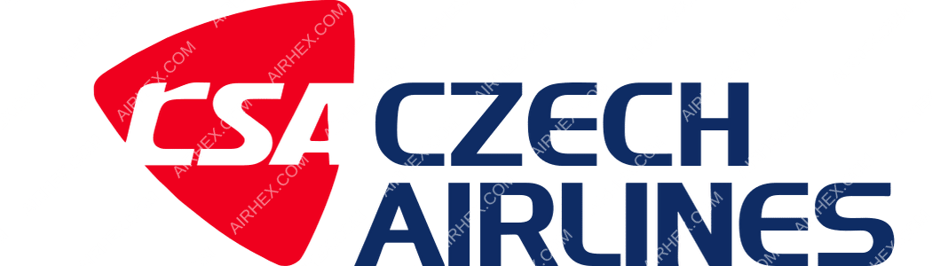 CSA Czech Airlines logo with name