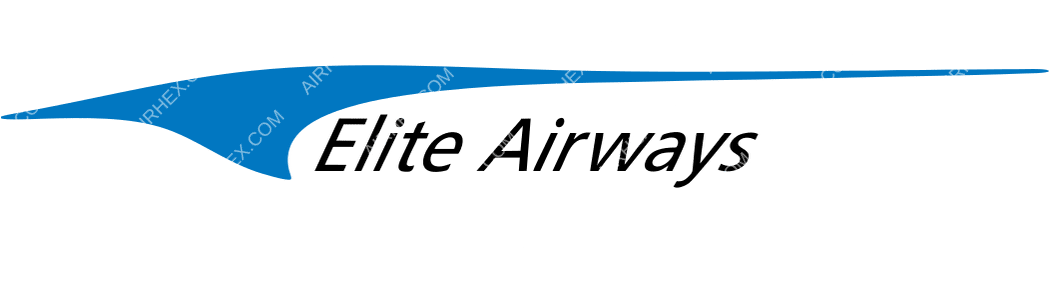 Elite Airways logo with name