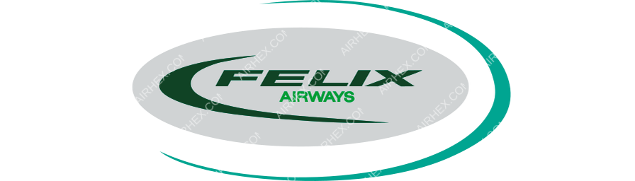 Felix Airways logo with name dark