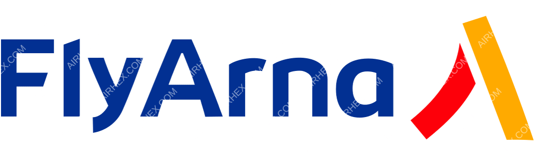 Fly Arna logo with name