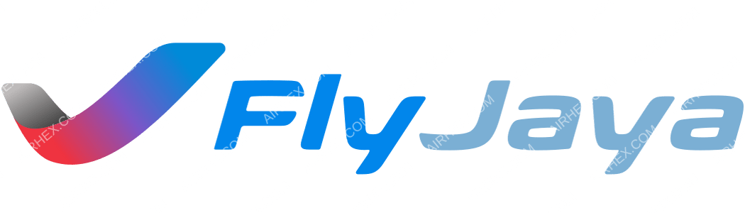 FlyJaya logo with name FlyJaya logo with name
