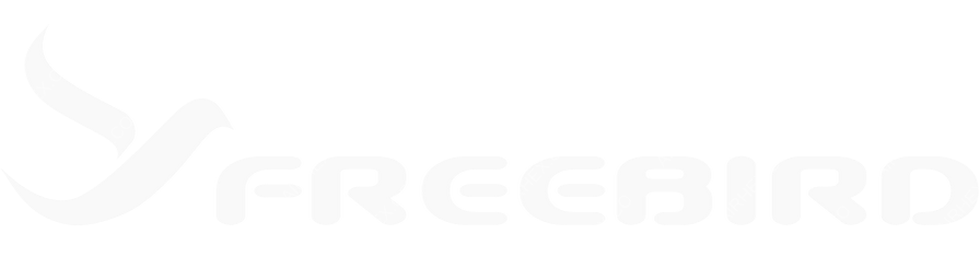 Freebird Airlines logo with name dark