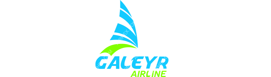 Galeyr Airline logo with name dark