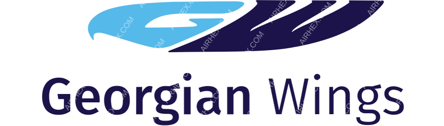 Georgian Wings logo with name dark