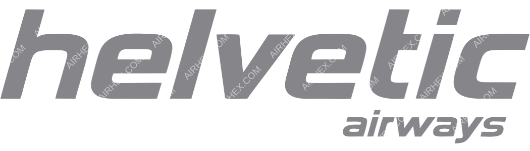 Helvetic Airways logo with name