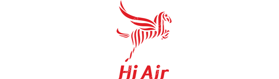 Hi Air logo with name dark