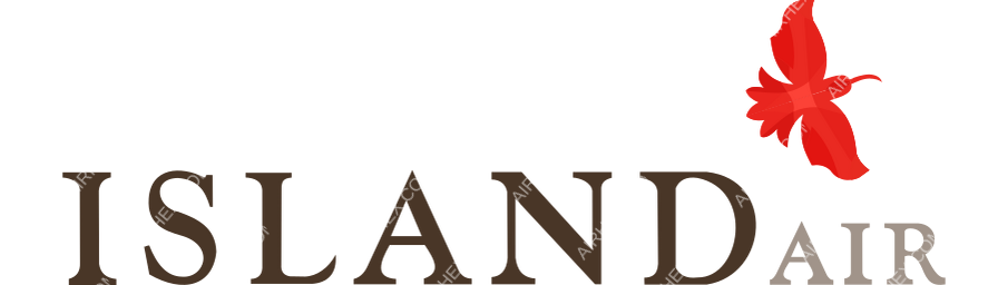 Island Air (Hawaii) logo with name dark