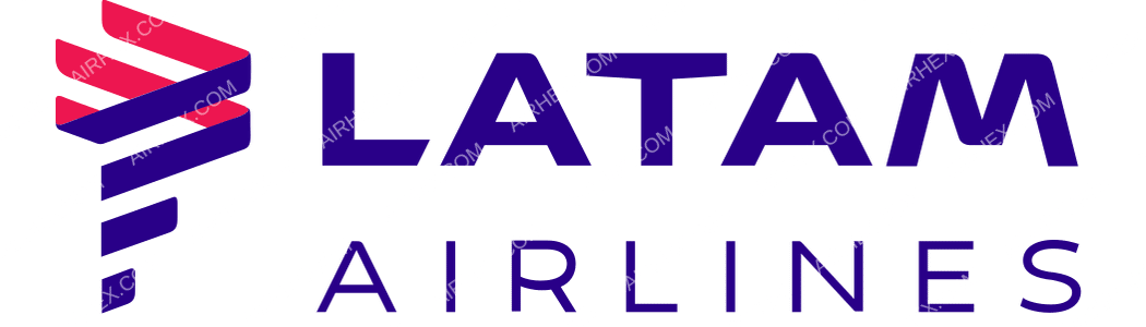 LATAM Airlines Brasil logo with name LATAM Airlines Brasil logo with name