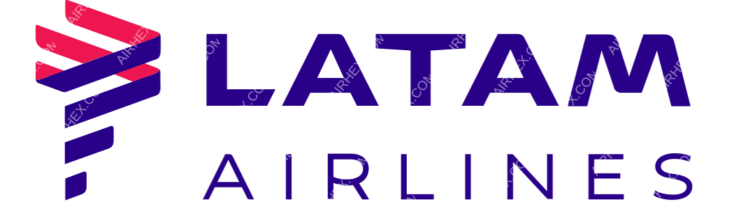 LATAM Airlines Chile logo with name LATAM Airlines Chile logo with name