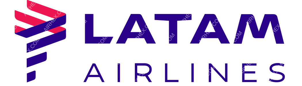 LATAM Airlines Paraguay logo with name LATAM Airlines Paraguay logo with name