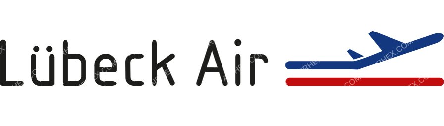 Lübeck Air logo with name dark