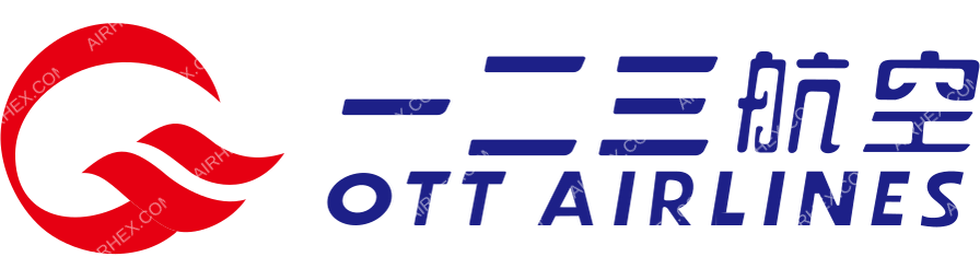 OTT Airlines logo with name dark