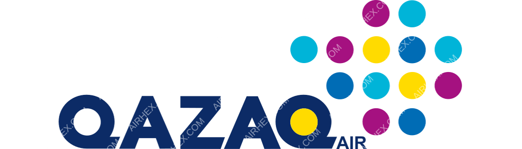 Qazaq Air logo with name