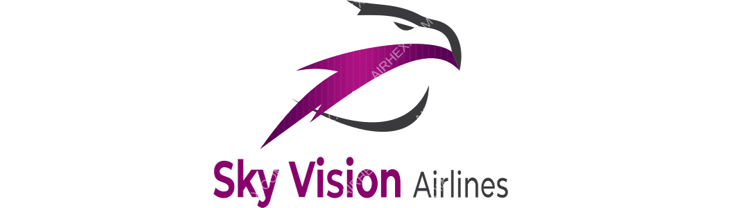 Sky Vision Airlines logo with name