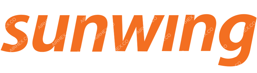 Sunwing Airlines logo with name dark