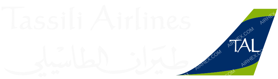 Tassili Airlines logo with name dark