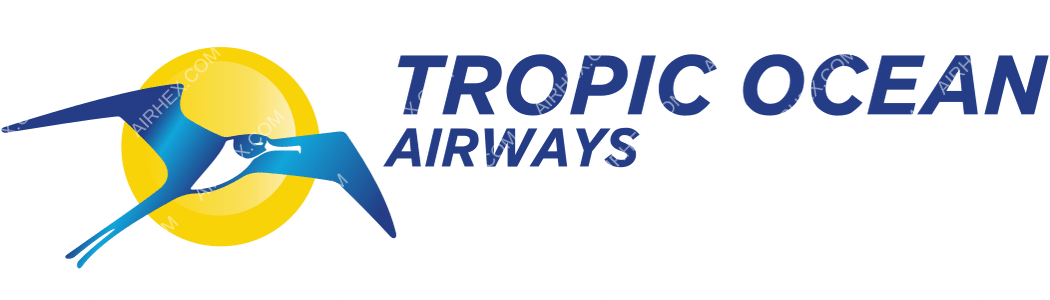 Tropic Ocean Airways logo with name