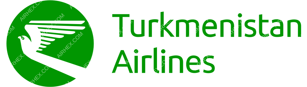 Turkmenistan Airlines logo with name