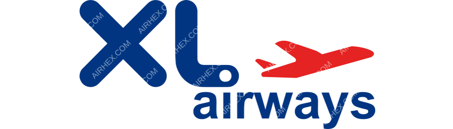 XL Airways France logo with name dark