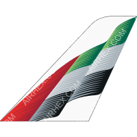 Emirates flipped tail logo