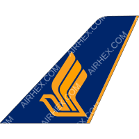 Singapore Airlines flipped tail logo