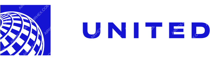 United Airlines rectangular logo from the Airhex Airline Logo API