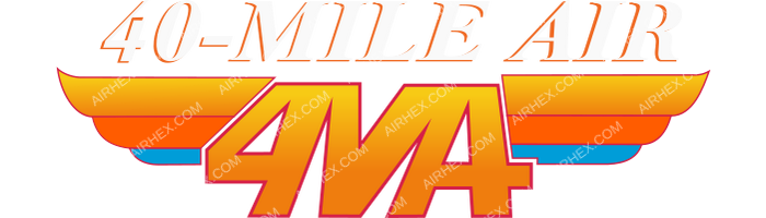 40-Mile Air 40-Mile Air logo with name (dark)