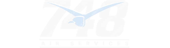 748 Air Services 748 Air Services logo with name (dark)