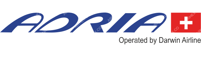 Adria Airways Switzerland Adria Airways Switzerland logo with name (dark)