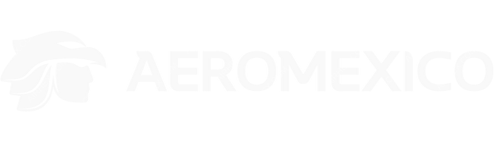 Aeromexico Aeromexico logo with name (dark)