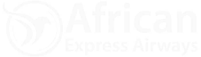 African Express Airways African Express Airways logo with name (dark)
