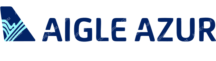 Aigle Azur Aigle Azur logo with name (dark)