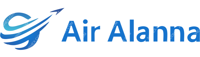 Air Alanna Air Alanna logo with name (dark)
