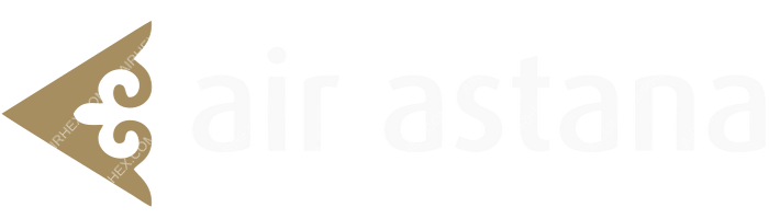 Air Astana Air Astana logo with name (dark)