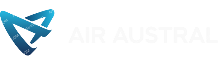 Air Austral Air Austral logo with name (dark)